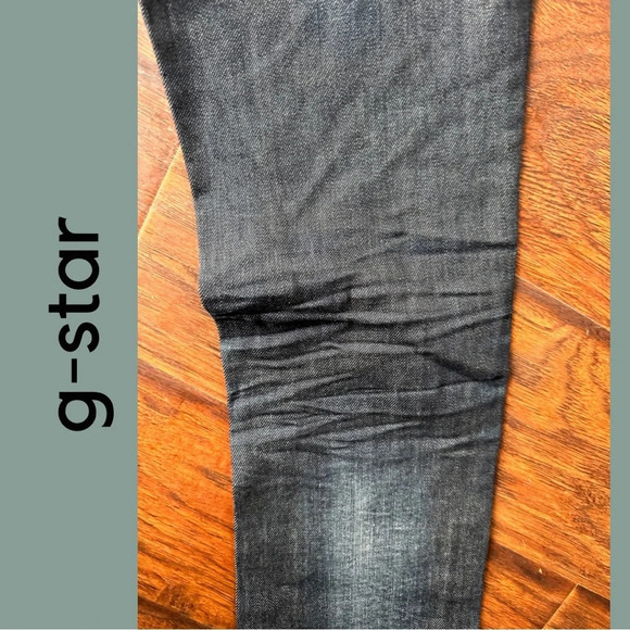 G-Star Women’s Reese Straight Jeans Whiskering Color Concrete Size  26 - Picture 6 of 9